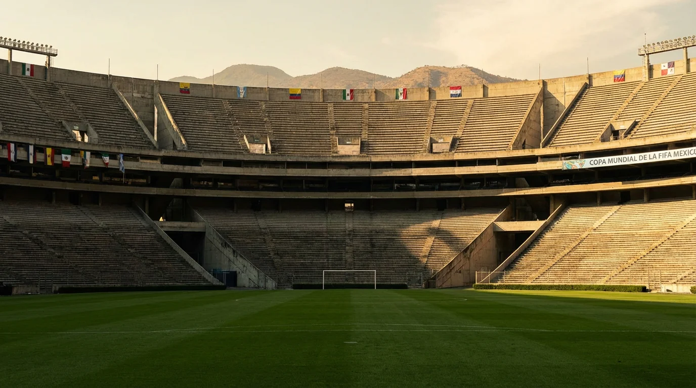 Estadio Azteca i Mexico City - legendarisk arena för VM 2026 öppningsmatchen