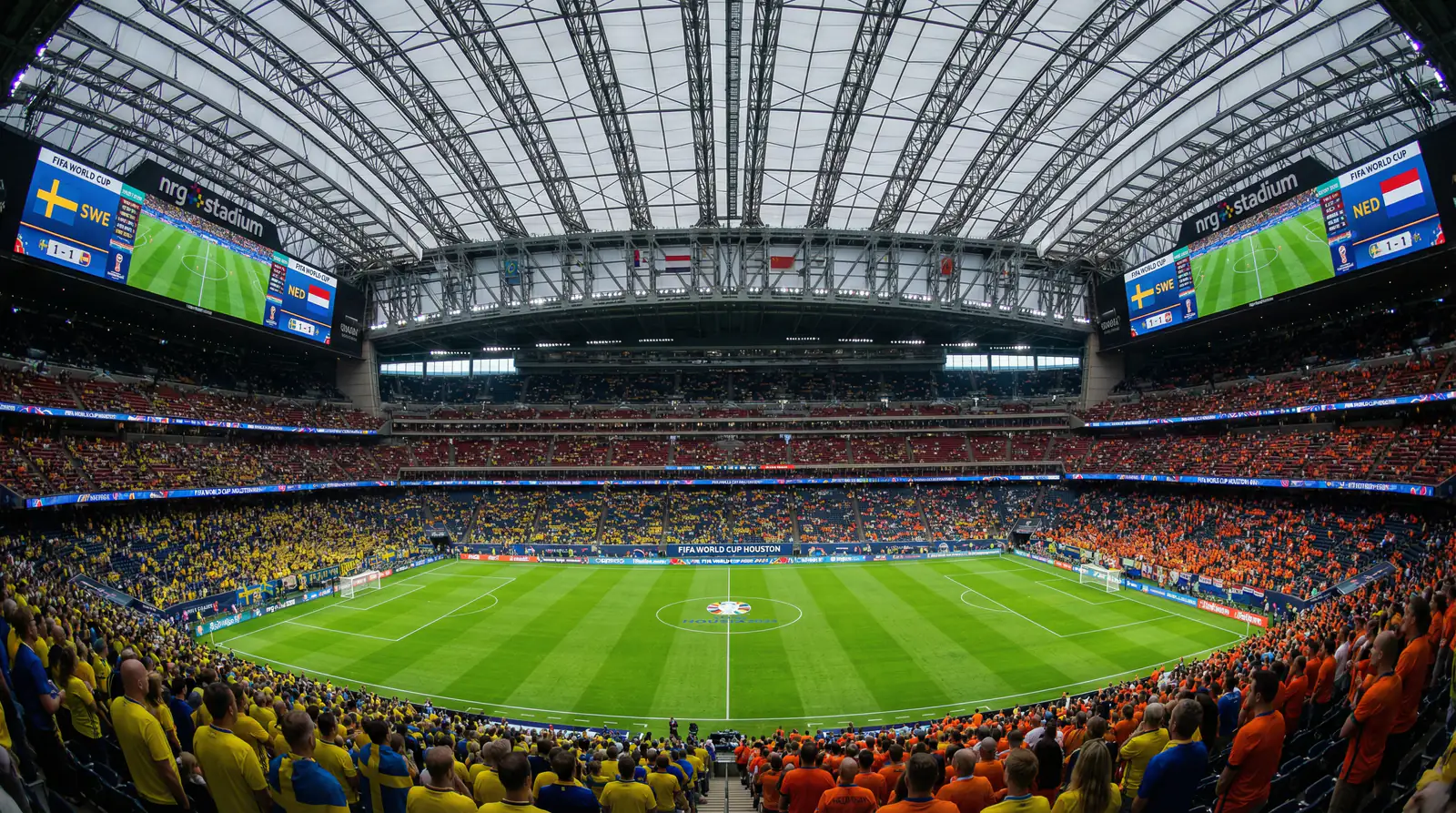 NRG Stadium i Houston - arenan för Sverige vs Nederländerna på VM 2026
